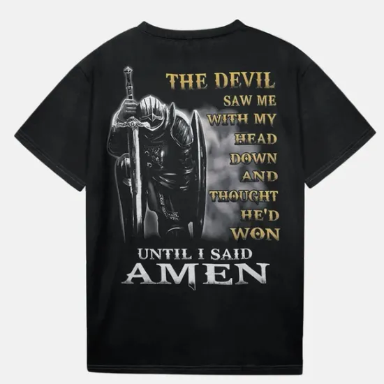 OUKU Men's Templar Cross Letter T Shirt Graphic Tee Christian T Shirts Short Sleeve T shirt 3D Print Crew Neck Shirt Vintage Fashion Designer Street Casual Daily Black Red Navy Blue Summer Clothing Apparel
