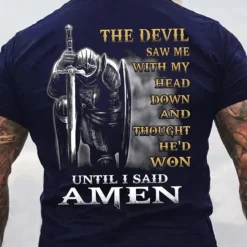 OUKU Men's Templar Cross Letter T Shirt Graphic Tee Christian T Shirts Short Sleeve T shirt 3D Print Crew Neck Shirt Vintage Fashion Designer Street Casual Daily Black Red Navy Blue Summer Clothing Apparel