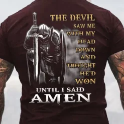 OUKU Men's Templar Cross Letter T Shirt Graphic Tee Christian T Shirts Short Sleeve T shirt 3D Print Crew Neck Shirt Vintage Fashion Designer Street Casual Daily Black Red Navy Blue Summer Clothing Apparel