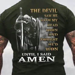 OUKU Men's Templar Cross Letter T Shirt Graphic Tee Christian T Shirts Short Sleeve T shirt 3D Print Crew Neck Shirt Vintage Fashion Designer Street Casual Daily Black Red Navy Blue Summer Clothing Apparel