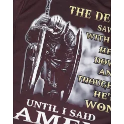 OUKU Men's Templar Cross Letter T Shirt Graphic Tee Christian T Shirts Short Sleeve T shirt 3D Print Crew Neck Shirt Vintage Fashion Designer Street Casual Daily Black Red Navy Blue Summer Clothing Apparel