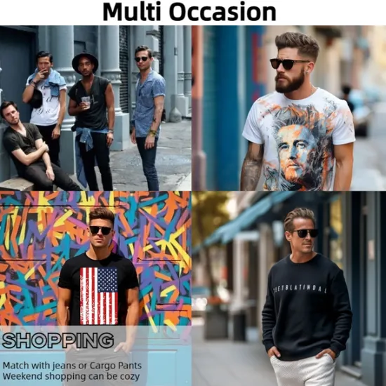 OUKU Men's Templar Cross Letter T Shirt Graphic Tee Christian T Shirts Short Sleeve T shirt 3D Print Crew Neck Shirt Vintage Fashion Designer Street Casual Daily Black Red Navy Blue Summer Clothing Apparel