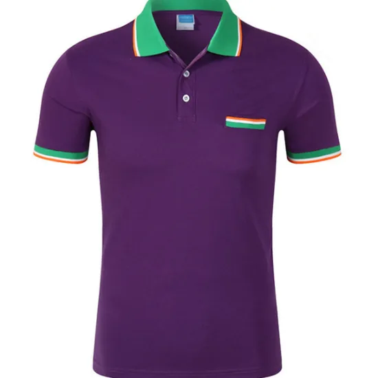 Online OUKU Men's Tennis Shirt Polo Shirt Sports golf shirts Collar Shirt Collar Short Sleeve Solid Colored Button Front Summer Regular Fit Black White Yellow Red Blue Purple Tennis Shirt