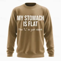Best OUKU Men's Text Funny Slang Sweatshirt Fashion Daily Long Sleeve Crew Neck Black White Crewneck 3D All Seasons Designer