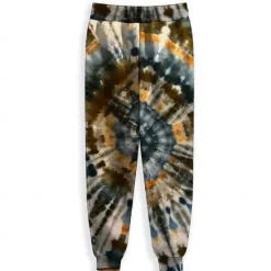 Hot OUKU Men's Tie Dye Sweatpants Joggers Pants Trousers Mid Waist Drawstring Elastic Waist Fashion Party Evening Wear Dailywear Pocket Spring Fall Winter 3D Print Blue