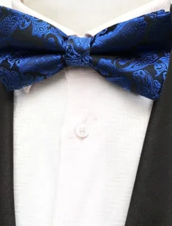 New OUKU Men's Ties Bow Tie Work Wedding Gentleman Jacquard