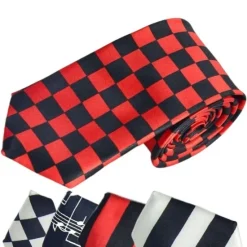 OUKU Men's Ties Neckties Stripes and Plaid Formal Evening Festival