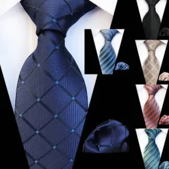 OUKU Men's Ties Neckties Work Print Formal Business
