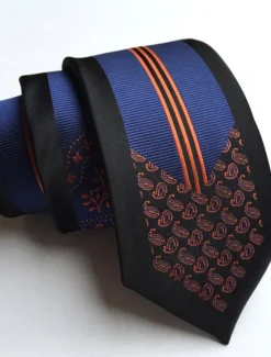 Clearance OUKU Men's Ties Neckties Work Striped Formal Business