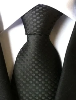 New OUKU Men's Ties Neckties Work Wedding Gentleman Striped Formal Business