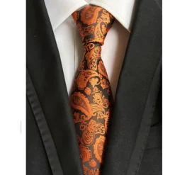 Best OUKU Men's Ties Neckties Work Wedding Gentleman Formal Style Modern Style Jacquard Fashion Jacquard Formal Business Formal Evening