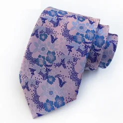 New OUKU Men's Ties Neckties Work Wedding Gentleman Jacquard Fashion Print Floral Formal Business
