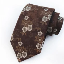 New OUKU Men's Ties Neckties Work Wedding Gentleman Jacquard Fashion Print Floral Formal Business