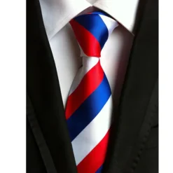 Best OUKU Men's Ties Neckties Work Wedding Gentleman Formal Style Modern Style Jacquard Fashion Striped Formal Business Formal Evening