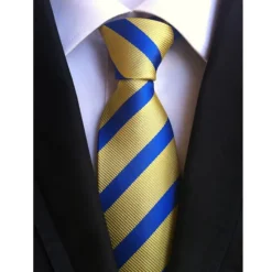 Best OUKU Men's Ties Neckties Work Wedding Gentleman Formal Style Modern Style Jacquard Fashion Striped Formal Business Formal Evening