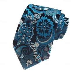 Outlet OUKU Men's Ties Neckties Work Wedding Gentleman Formal Style Modern Style Classic Fashion Jacquard Formal Business Formal Evening