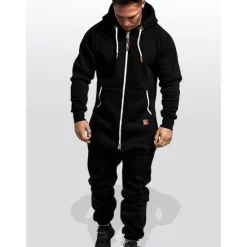 New OUKU Men's Tracksuit Jumpsuit Street Spring Long Sleeve Hooded Cotton Warm Breathable Soft Fitness Running Walking Sportswear Activewear Navy Dark Gray Wine