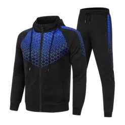 Best OUKU Men's Tracksuit Sweatsuit 2 Piece Full Zip Casual Winter Long Sleeve Thermal Warm Breathable Moisture Wicking Fitness Gym Workout Running Sportswear Activewear Navy Black White