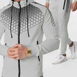 Best OUKU Men's Tracksuit Sweatsuit 2 Piece Full Zip Casual Winter Long Sleeve Thermal Warm Breathable Moisture Wicking Fitness Gym Workout Running Sportswear Activewear Navy Black White