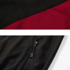 Hot OUKU Men's Tracksuit Sweatsuit Full Zip Sweatshirt Black Green Khaki Standing Collar Color Block Patchwork 2 Piece Sports & Outdoor Daily Holiday Streetwear Basic Casual Spring & Fall Clothing Apparel
