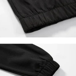 Hot OUKU Men's Tracksuit Sweatsuit Full Zip Sweatshirt Black Green Khaki Standing Collar Color Block Patchwork 2 Piece Sports & Outdoor Daily Holiday Streetwear Basic Casual Spring & Fall Clothing Apparel