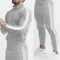 Best OUKU Men's Tracksuit Sweatsuit 2 Piece Athletic Winter Long Sleeve Thermal Warm Breathable Moisture Wicking Fitness Running Jogging Sportswear Activewear Color Block Black Yellow Army Green