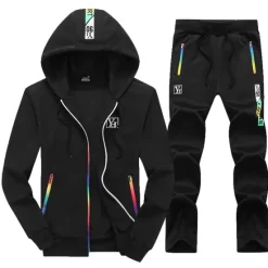 New OUKU Men's Tracksuit Sweatsuit Jogging Suits Black Blue Gray Sports & Outdoor Sportswear Clothing Apparel Hoodies Sweatshirts