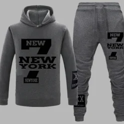 Hot OUKU Men's Tracksuit Sweatsuit 2 Piece Street Long Sleeve Thermal Warm Moisture Wicking Soft Fitness Gym Workout Running Sportswear Activewear White Black Grey / Hoodie / Micro-elastic / Athleisure