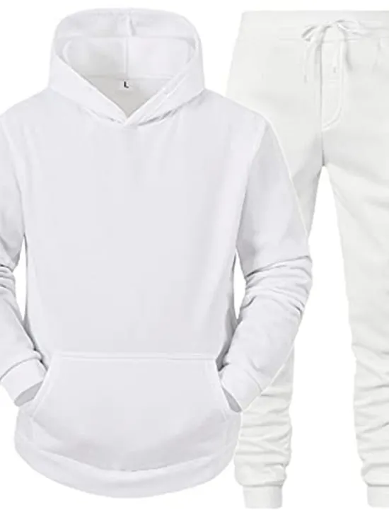 Discount OUKU Men's Tracksuit Sweatsuit Jogging Suits White suit Logo can be customized Black set Light gray + black pants Dark gray + black pants Sports & Outdoor Sportswear Clothing Apparel Hoodies Sweatshirts