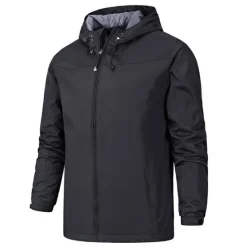 Online OUKU Men's Transition Jacket Camping & Hiking Waterproof Lightweight Hooded All Seasons Solid Color Outdoor Black Army Green Red Dark Navy Blue Jacket