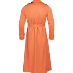New OUKU Men's Transition Jacket Long Trench Coat Going out All Seasons Polyester Lightweight Outerwear Clothing Apparel Streetwear Plain Turndown Double Breasted