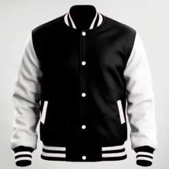 Clearance OUKU Men's Transition Jacket Varsity Jacket Daily Wear Pocket All Seasons Color Block Streetwear Stand Collar Regular Black Navy Blue Blue Red Jacket