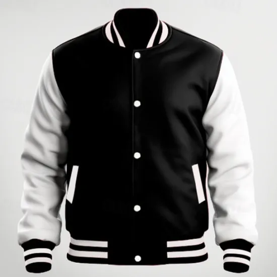Clearance OUKU Men's Transition Jacket Varsity Jacket Daily Wear Pocket All Seasons Color Block Streetwear Stand Collar Regular Black Navy Blue Blue Red Jacket