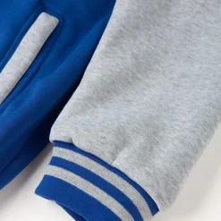 Outlet OUKU Men's Transition Jacket Varsity Jacket Baseball Physical Therapy Basic All Seasons Classic School Uniforms Regular Black Navy Blue Royal Blue Light Grey Jacket