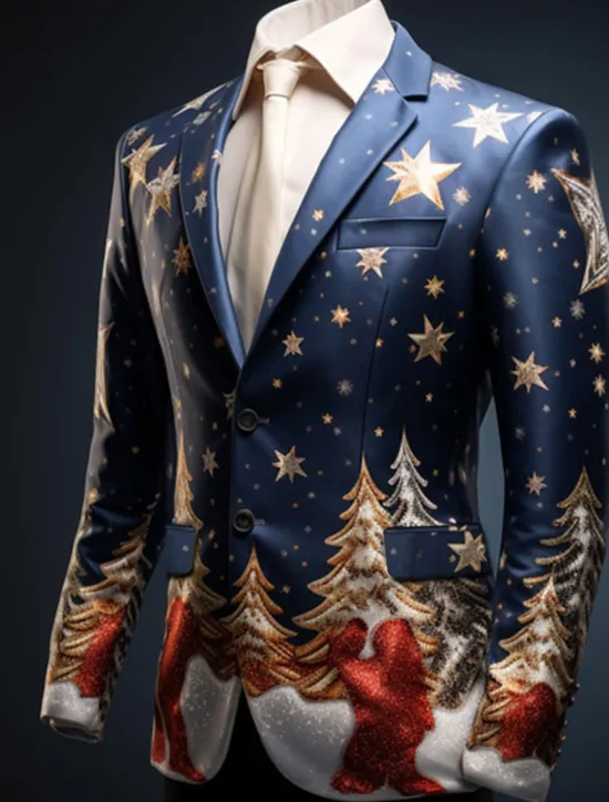 Clearance OUKU Men's Tree Long Sleeve Turndown Business Work Wear to work Going out Buttons Print Multi Pocket