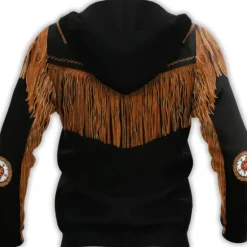 Best OUKU Men's Tribal Graphic Prints Hoodie Hoodies Sweatshirt Streetwear Designer Long Sleeve Hooded Sports & Outdoor Daily Sports Zipper Print Spring & Fall Designer Brown