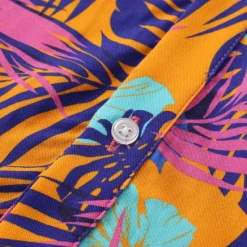 Best OUKU Men's Tropical Shirt Summer Hawaiian Shirt Button Up Shirt Short Sleeve Hawaiian Fashion Casual Vacation Daily Hawaiian Summer Lapel Print Purple