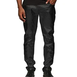 Best OUKU Men's Trousers Casual Pants Shiny Metallic Straight Leg Plain Reflective Comfort Party Casual Holiday Streetwear Stylish Silver Gold