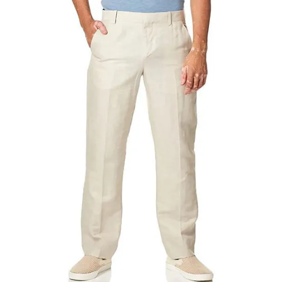 Hot OUKU Men's Trousers Casual Pants Pocket Plain Comfort Breathable Outdoor Daily Going out Fashion Streetwear White Light Green