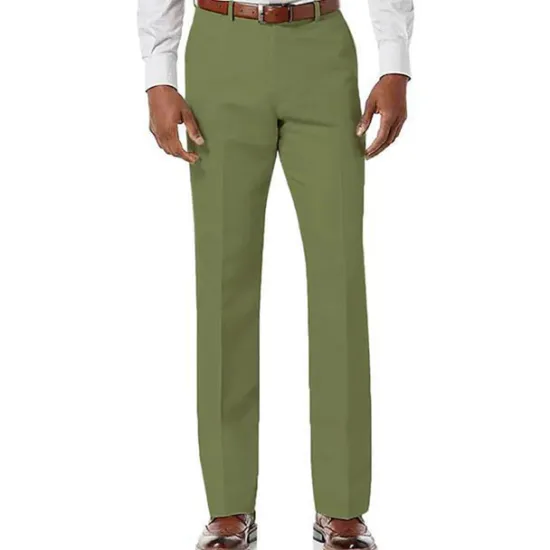 Hot OUKU Men's Trousers Casual Pants Pocket Plain Comfort Breathable Outdoor Daily Going out Fashion Streetwear White Light Green