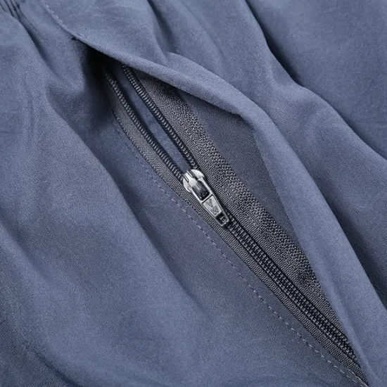 New OUKU Men's Trousers Casual Pants Pocket Elastic Waist Solid Color Comfort Breathable Full Length Daily Stylish Classic Style Black Navy Blue Micro-elastic