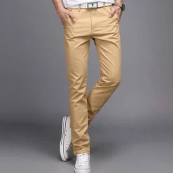 Clearance OUKU Men's Trousers Casual Pants Pocket Plain Comfort Breathable Outdoor Daily Going out Fashion Casual Black Army Green