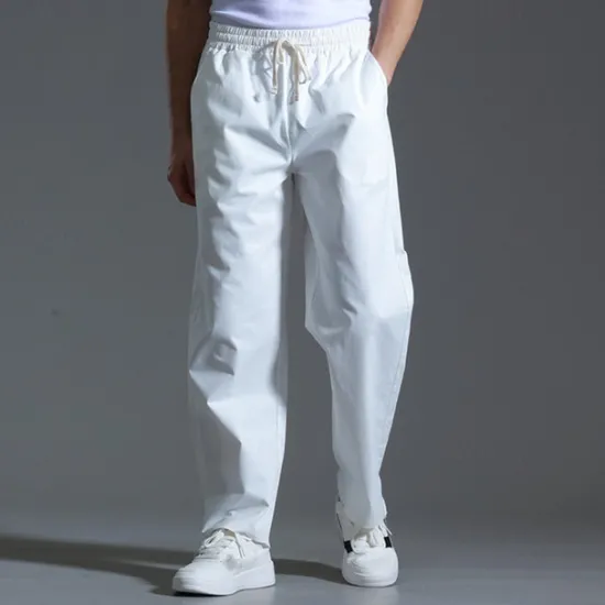 OUKU Men's Trousers Casual Pants Pocket Drawstring Elastic Waist Plain Comfort Sports Outdoor Daily Fashion Casual ArmyGreen Black Micro-elastic