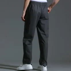 OUKU Men's Trousers Casual Pants Pocket Drawstring Elastic Waist Plain Comfort Sports Outdoor Daily Fashion Casual ArmyGreen Black Micro-elastic
