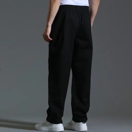 OUKU Men's Trousers Casual Pants Pocket Drawstring Elastic Waist Plain Comfort Sports Outdoor Daily Fashion Casual ArmyGreen Black Micro-elastic