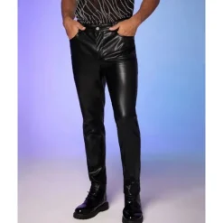 New OUKU Men's Trousers Casual Pants Lederhosen Pocket Plain Comfort Outdoor Daily Fashion Casual Silver Black Micro-elastic