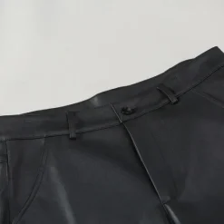 Hot OUKU Men's Trousers Casual Pants Lederhosen Pocket Elastic Waist Plain Comfort Outdoor Daily Fashion Casual Black Red Micro-elastic