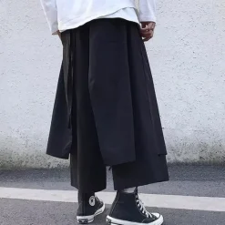 New OUKU Men's Trousers Casual Pants Capri Pants Pocket Plain Comfort Breathable Outdoor Daily Going out Fashion Casual Black