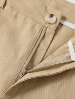 Clearance OUKU Men's Trousers Chinos Casual Pants Patchwork Front Pocket Solid Color Comfort Full Length Business Daily Holiday Fashion Chic & Modern White Khaki Stretchy