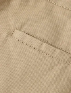 Clearance OUKU Men's Trousers Chinos Casual Pants Patchwork Front Pocket Solid Color Comfort Full Length Business Daily Holiday Fashion Chic & Modern White Khaki Stretchy